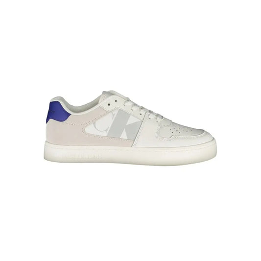 Calvin Klein Weißes Leder Herren Sneaker Calvin Klein