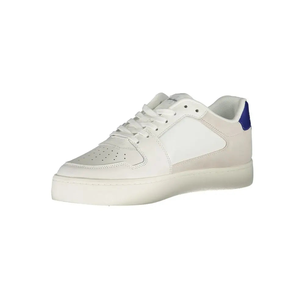 Calvin Klein Weißes Leder Herren Sneaker Calvin Klein