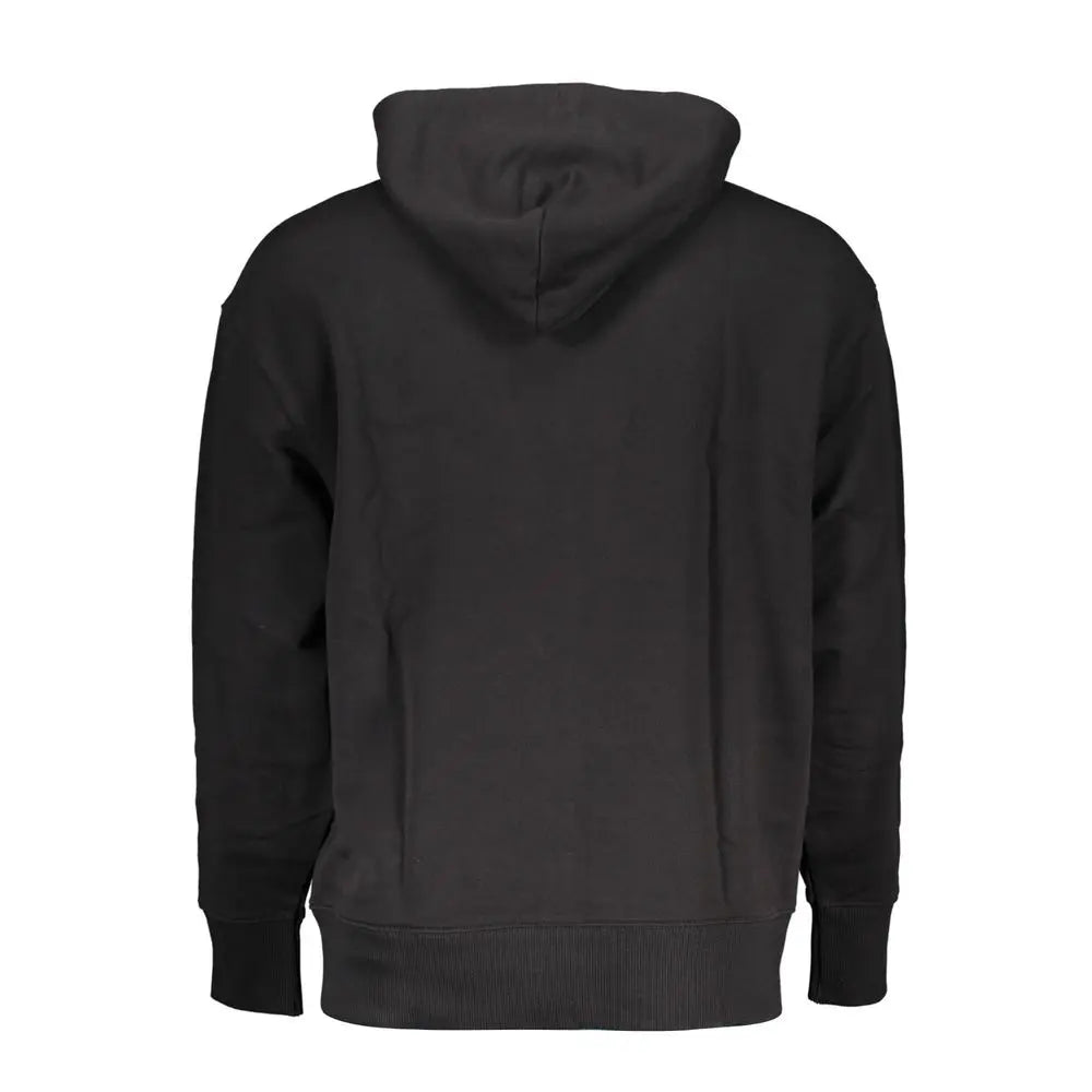Tommy Hilfiger Schwarzer Baumwollpullover Hoodie für Männer Tommy Hilfiger