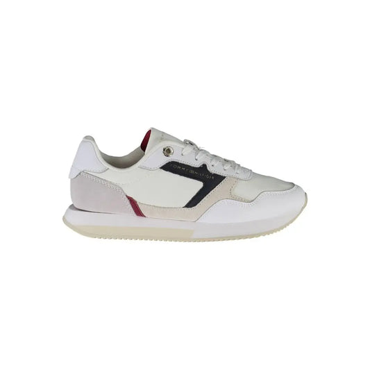 Tommy Hilfiger Weißes Leder Damen Sneaker Tommy Hilfiger