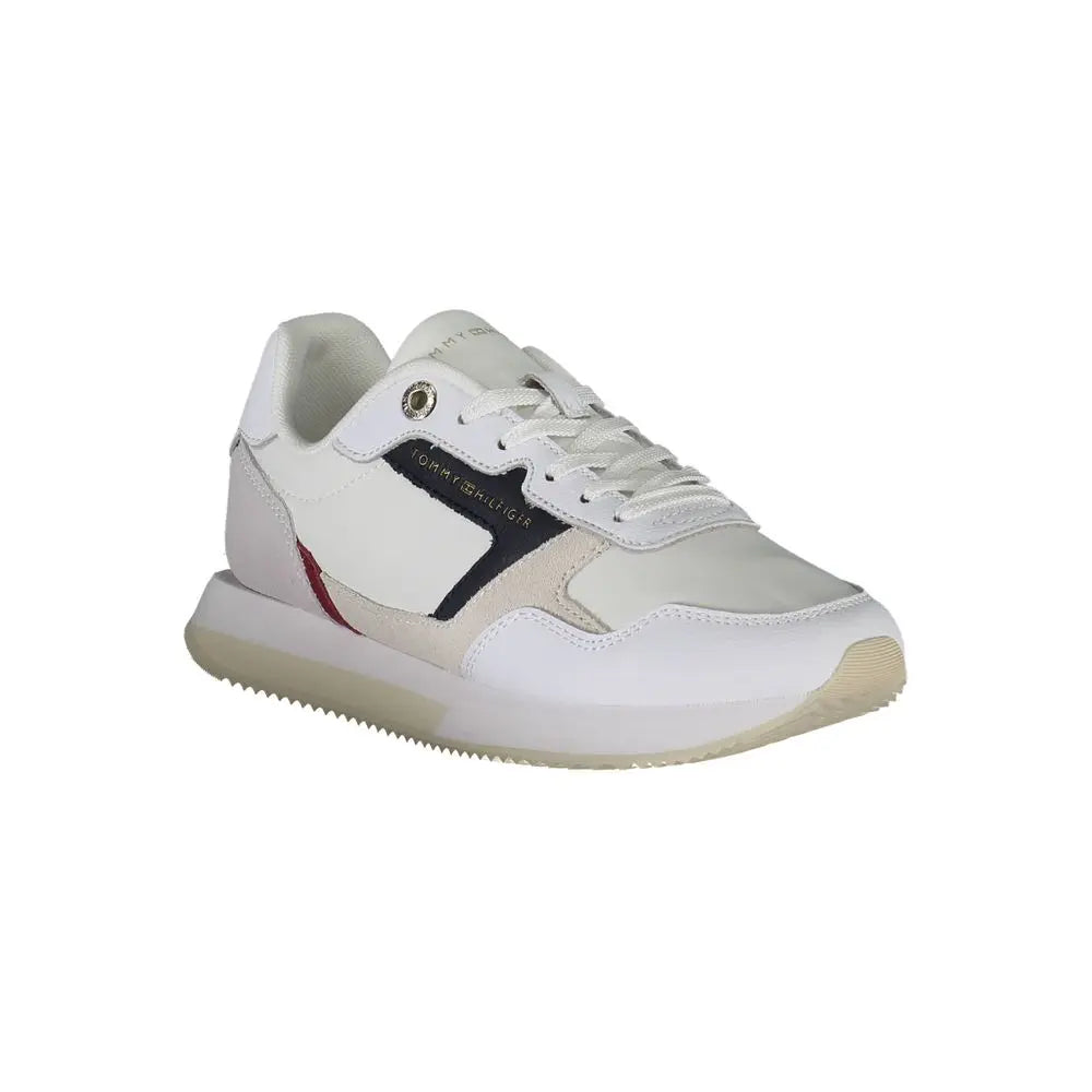 Tommy Hilfiger Weißes Leder Damen Sneaker Tommy Hilfiger