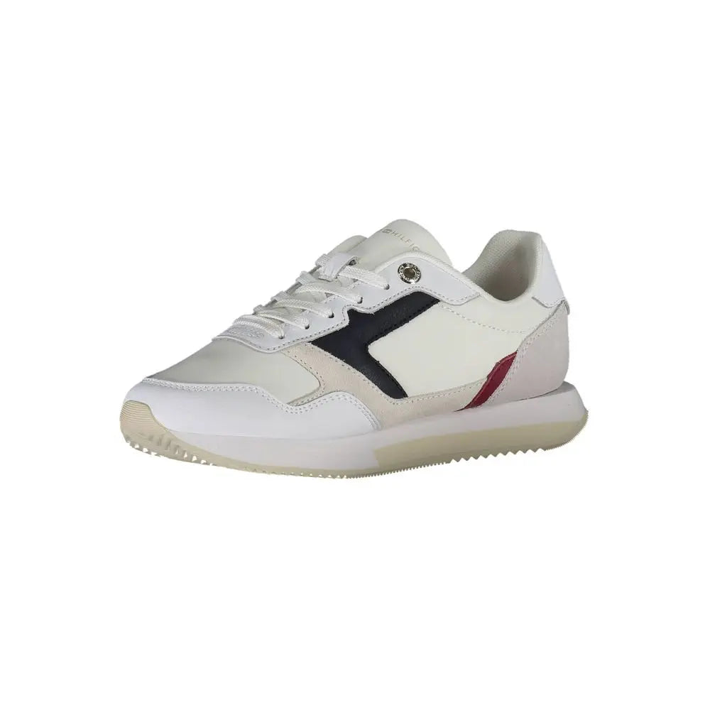 Tommy Hilfiger Weißes Leder Damen Sneaker Tommy Hilfiger