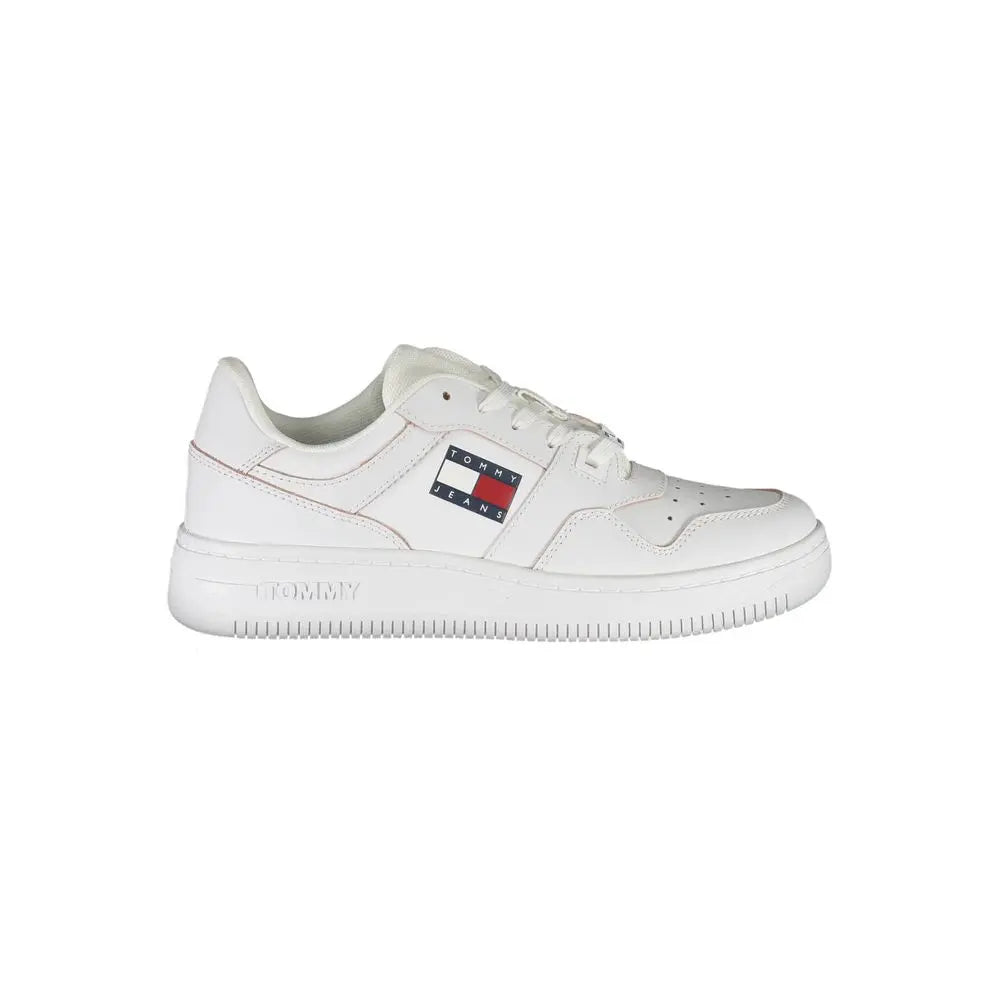 Tommy Hilfiger Weißes Leder Damen Sneaker Tommy Hilfiger