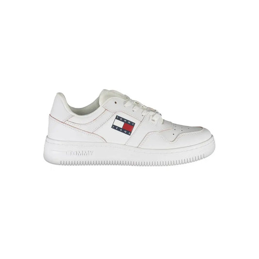 Tommy Hilfiger Weißes Leder Damen Sneaker Tommy Hilfiger