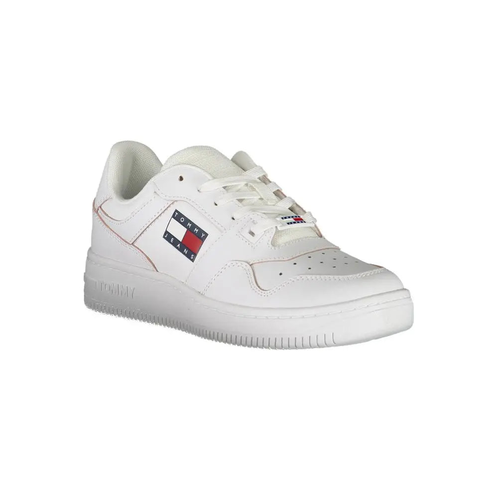 Tommy Hilfiger Weißes Leder Damen Sneaker Tommy Hilfiger