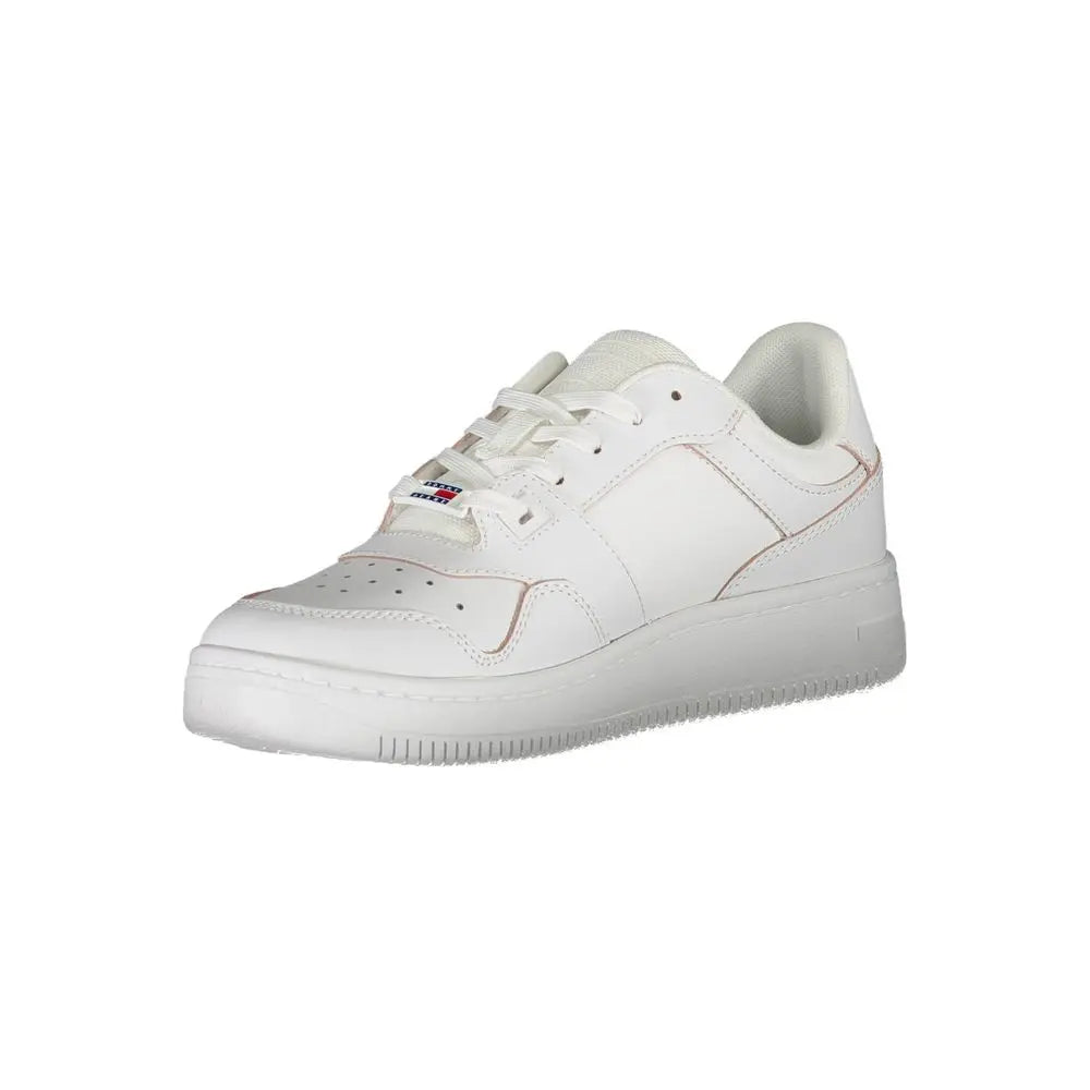 Tommy Hilfiger Weißes Leder Damen Sneaker Tommy Hilfiger