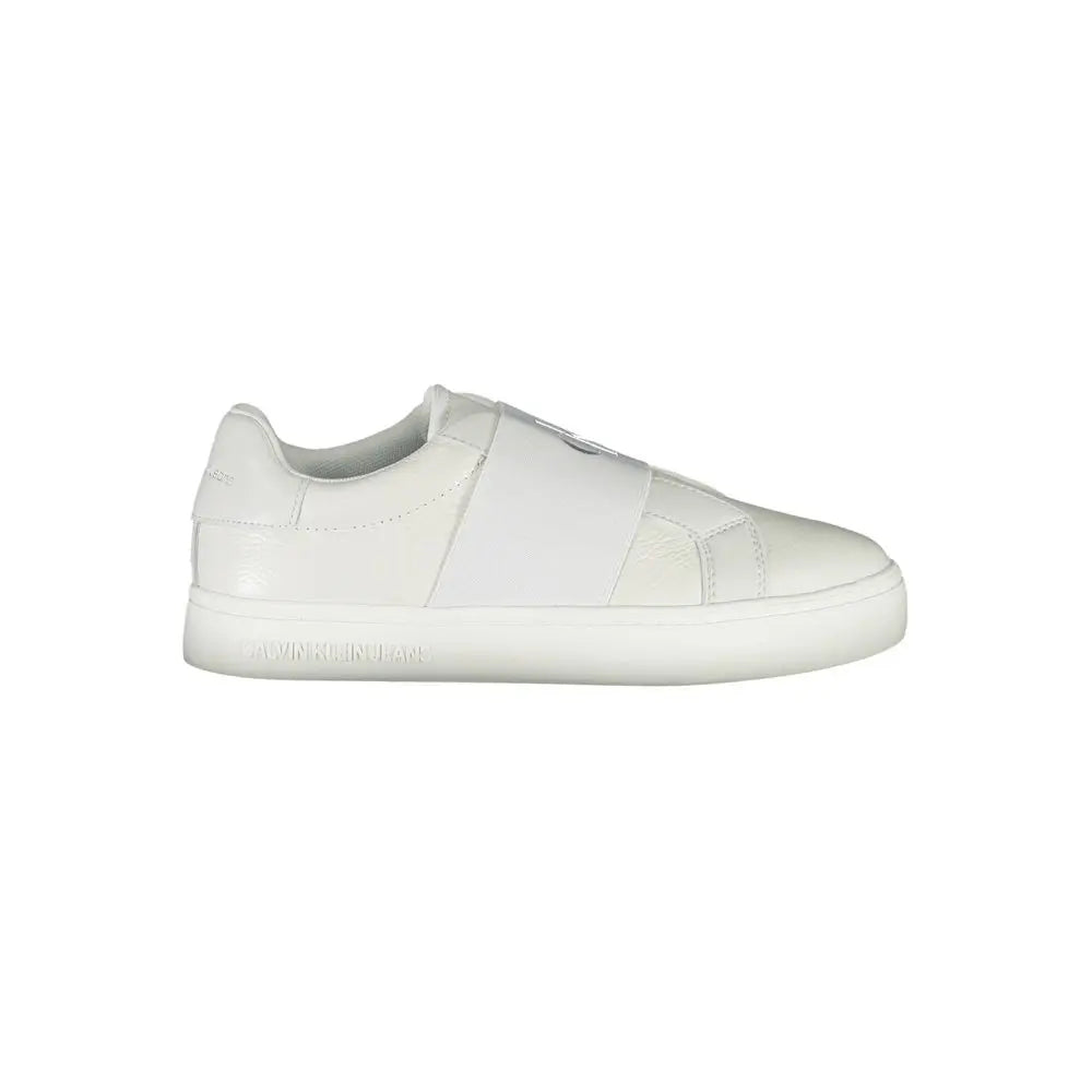 Calvin Klein Weißes Leder Damen Sneaker Calvin Klein