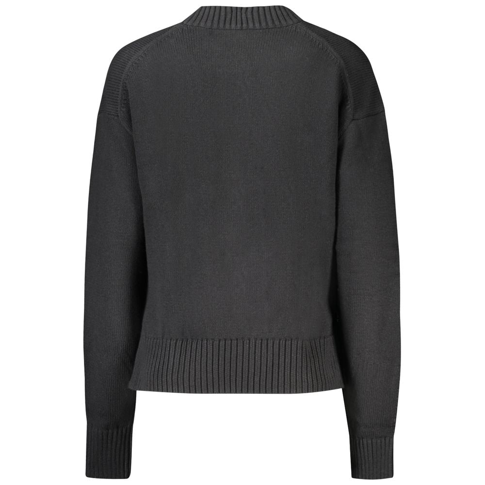 Calvin Klein Schwarzer Baumwollpullover für Frauen