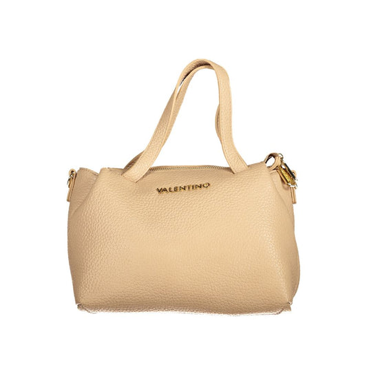 Mario Valentino Beigefarbene Polyethylen-Handtasche