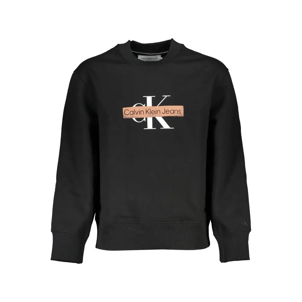 Calvin Klein Schwarzer Baumwollpullover für Männer Calvin Klein