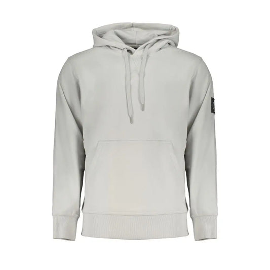 Calvin Klein Grauer Baumwollpullover für Männer Calvin Klein
