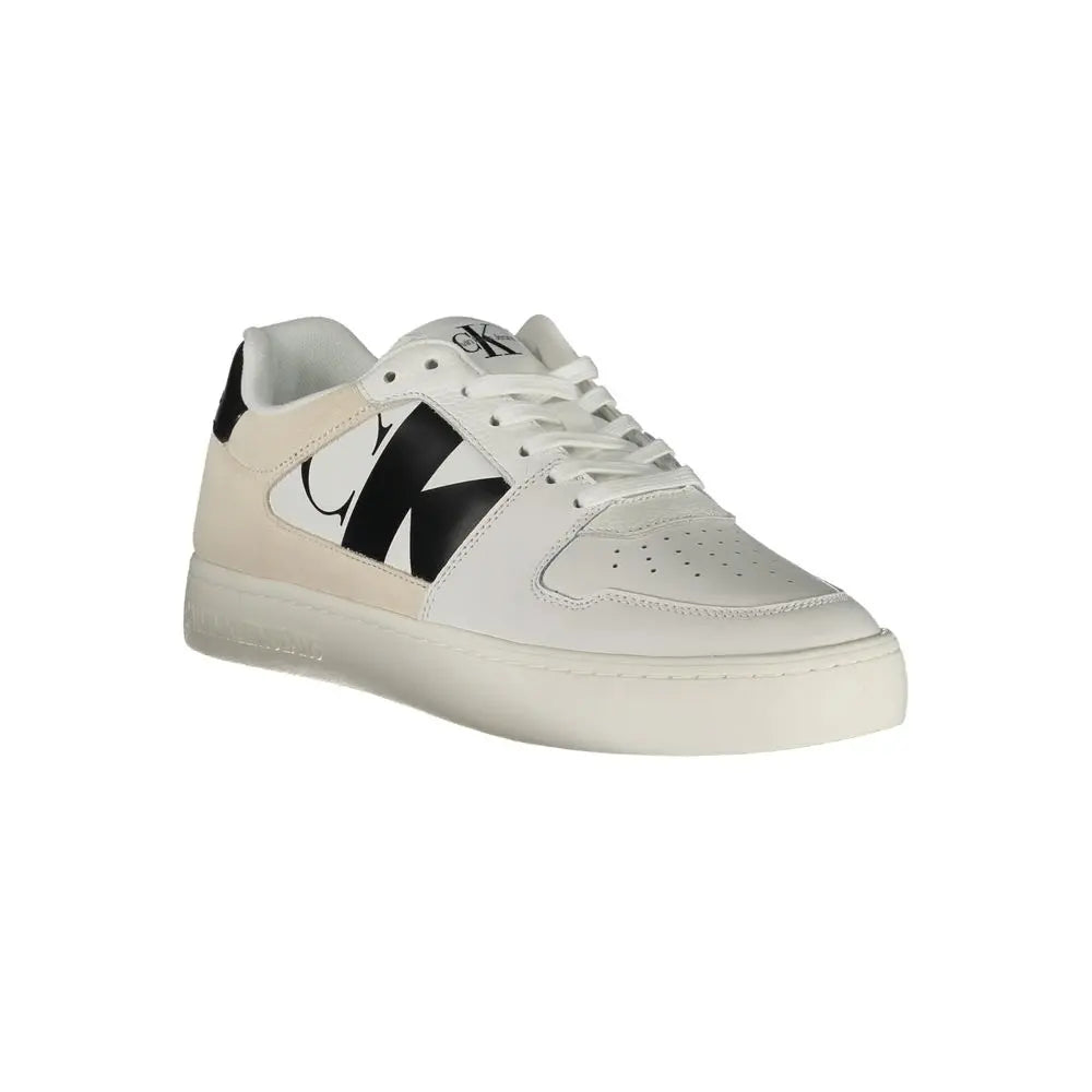 Calvin Klein Sneaker aus weißem Polyester Calvin Klein