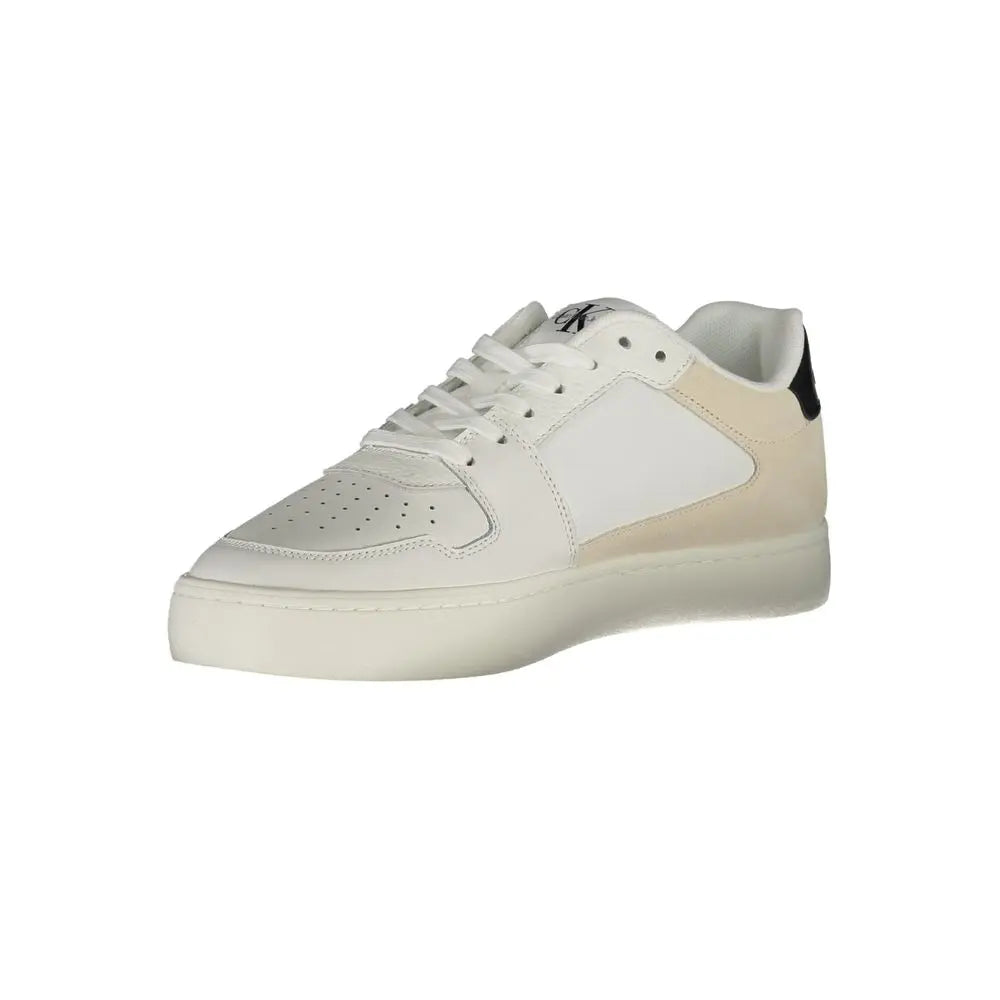 Calvin Klein Sneaker aus weißem Polyester Calvin Klein