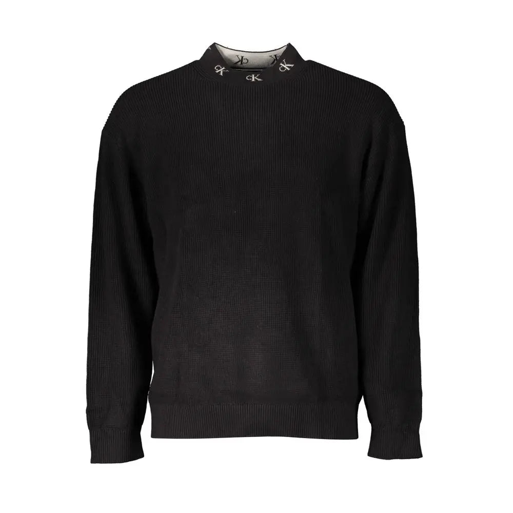 Calvin Klein Schwarzer Baumwollpullover für Männer Calvin Klein