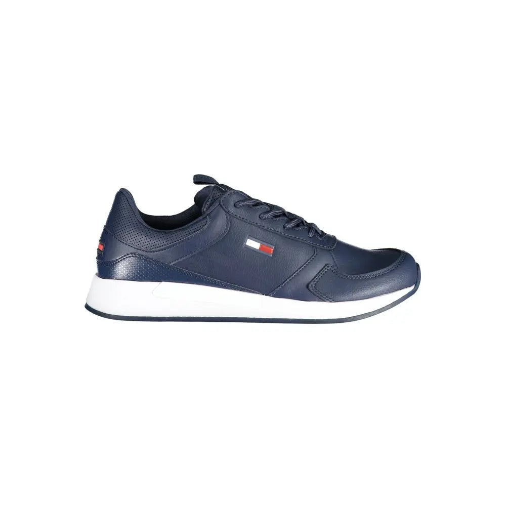 Tommy Hilfiger Blaue Polyethylen Herren Sneaker Tommy Hilfiger
