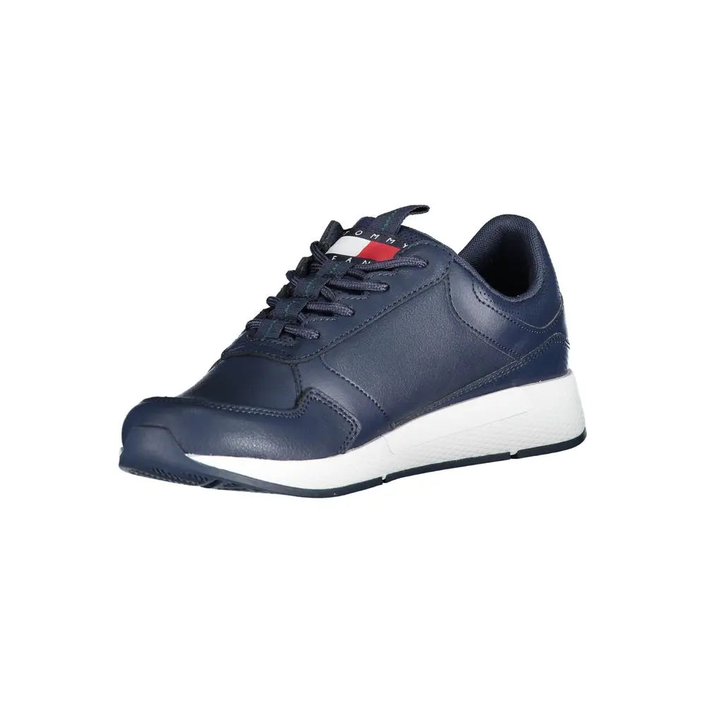 Tommy Hilfiger Blaue Polyethylen Herren Sneaker Tommy Hilfiger