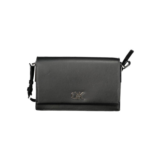 Calvin Klein Schwarze Polyester-Handtasche