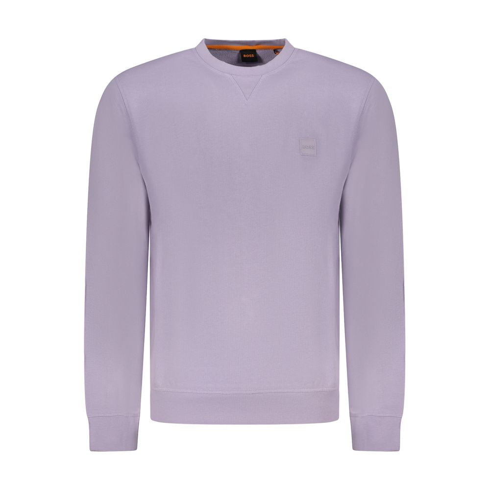 Hugo Boss Baumwoll-Sweatshirt in Lila