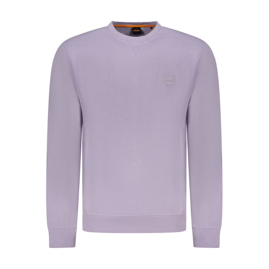Hugo Boss Baumwoll-Sweatshirt in Lila