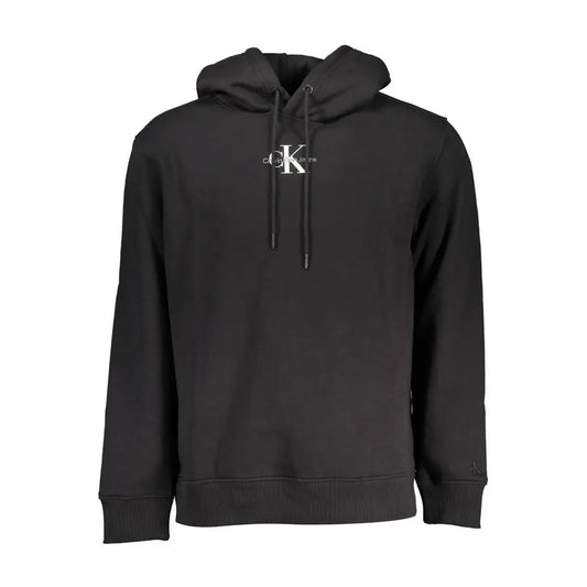 Calvin Klein Schwarzer Baumwoll-Sweater Hoodie für Männer Calvin Klein