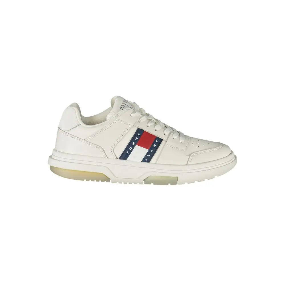 Tommy Hilfiger Weißes Leder Damen Sneaker Tommy Hilfiger
