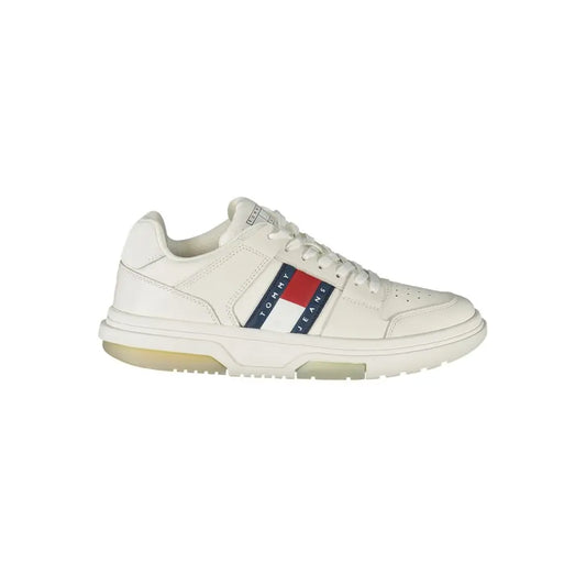 Tommy Hilfiger Weißes Leder Damen Sneaker Tommy Hilfiger