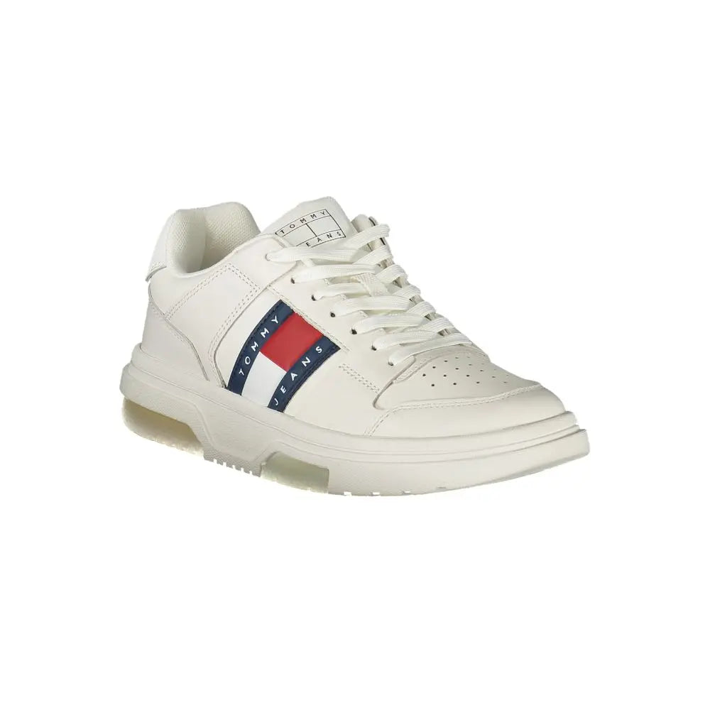 Tommy Hilfiger Weißes Leder Damen Sneaker Tommy Hilfiger