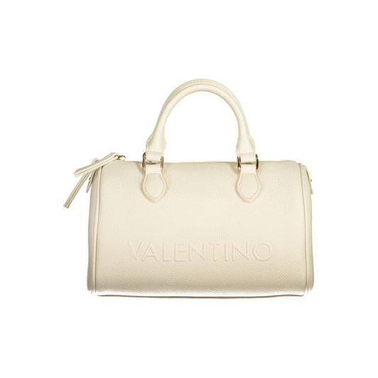 Mario Valentino Beigefarbene Polyethylen-Handtasche