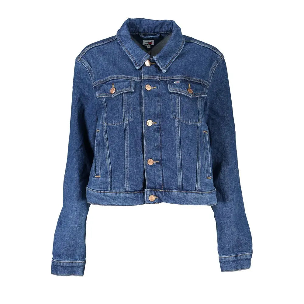 Tommy Hilfiger Blaue Baumwolle Frauen Jacke Tommy Hilfiger