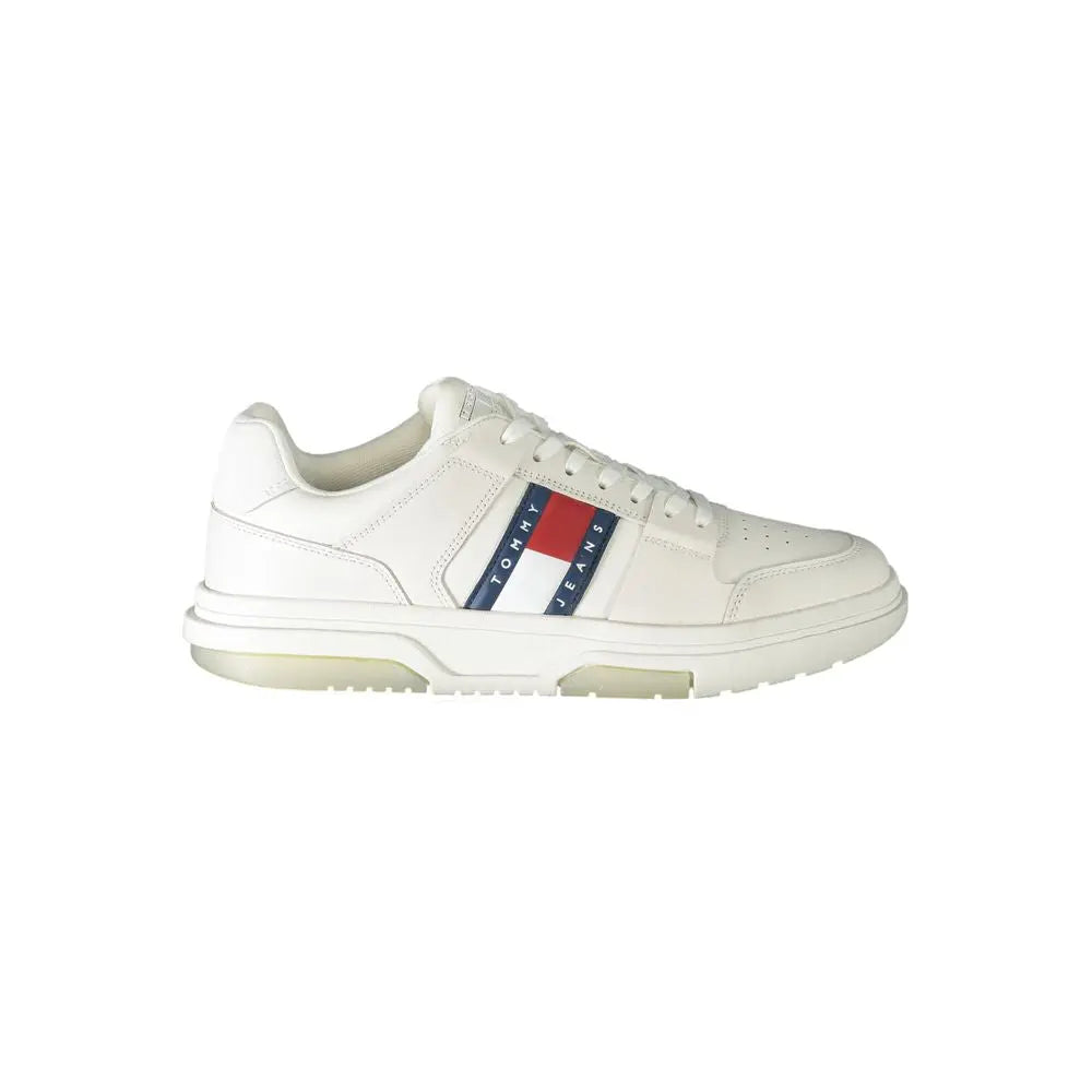Tommy Hilfiger Weißes Leder Herren Sneaker Tommy Hilfiger