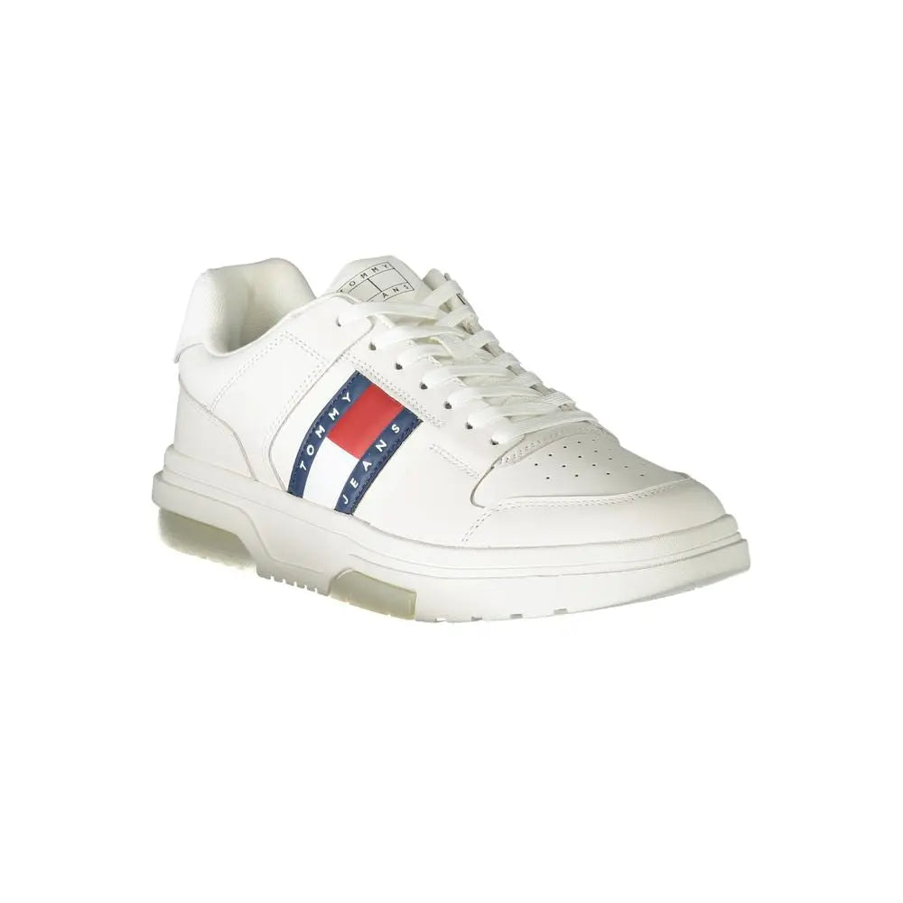 Tommy Hilfiger Weißes Leder Herren Sneaker Tommy Hilfiger