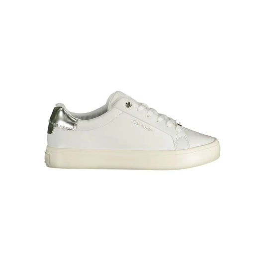 Calvin Klein Weißes Leder Damen Sneaker Calvin Klein
