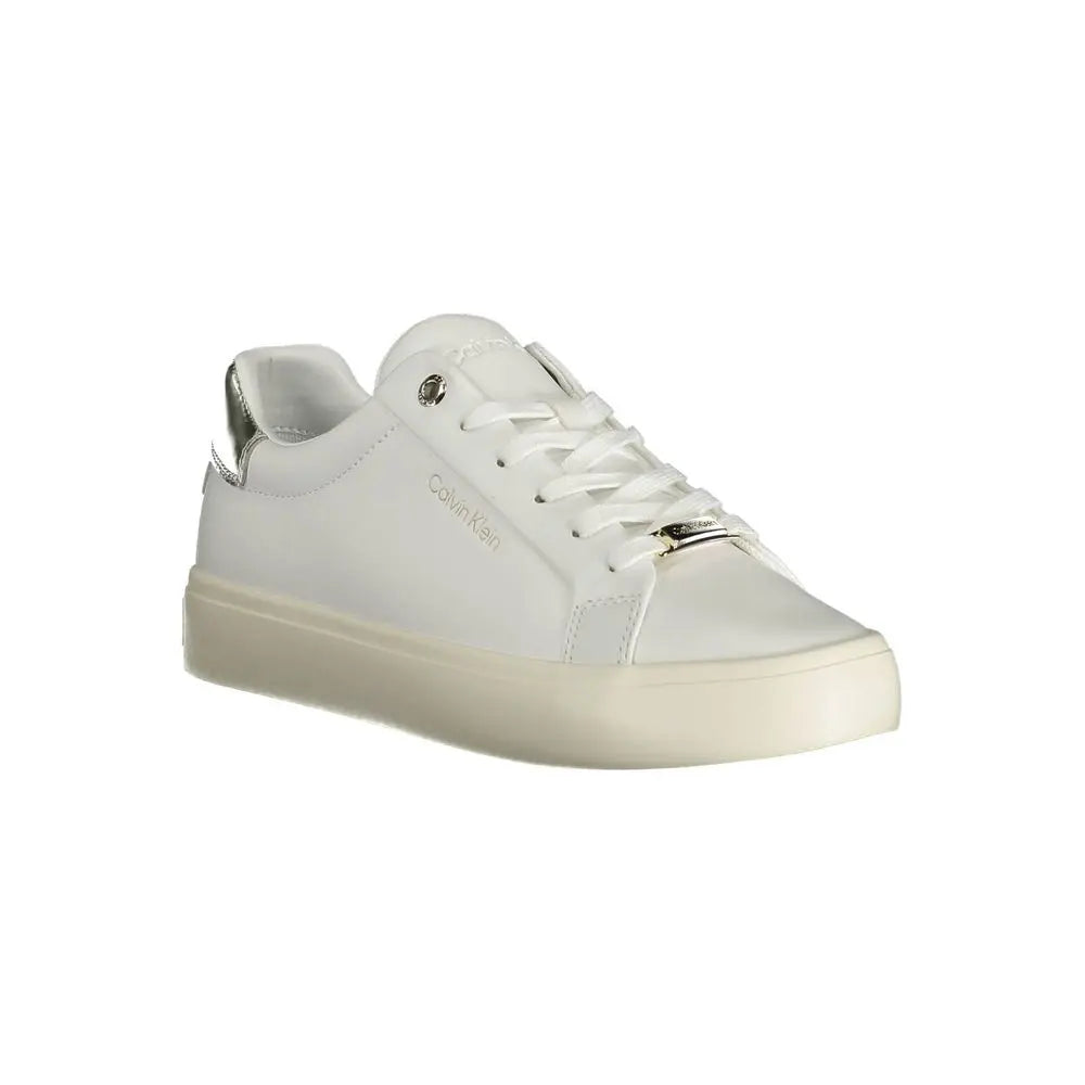 Calvin Klein Weißes Leder Damen Sneaker Calvin Klein