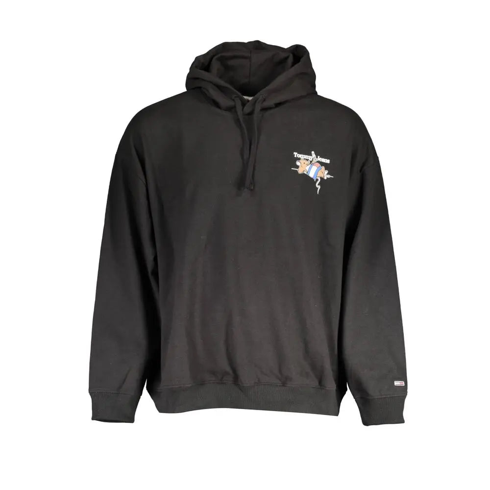 Tommy Hilfiger Schwarzer Baumwollpullover für Männer Tommy Hilfiger