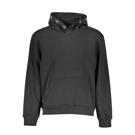 Calvin Klein Baumwoll-Sweatshirt in Schwarz
