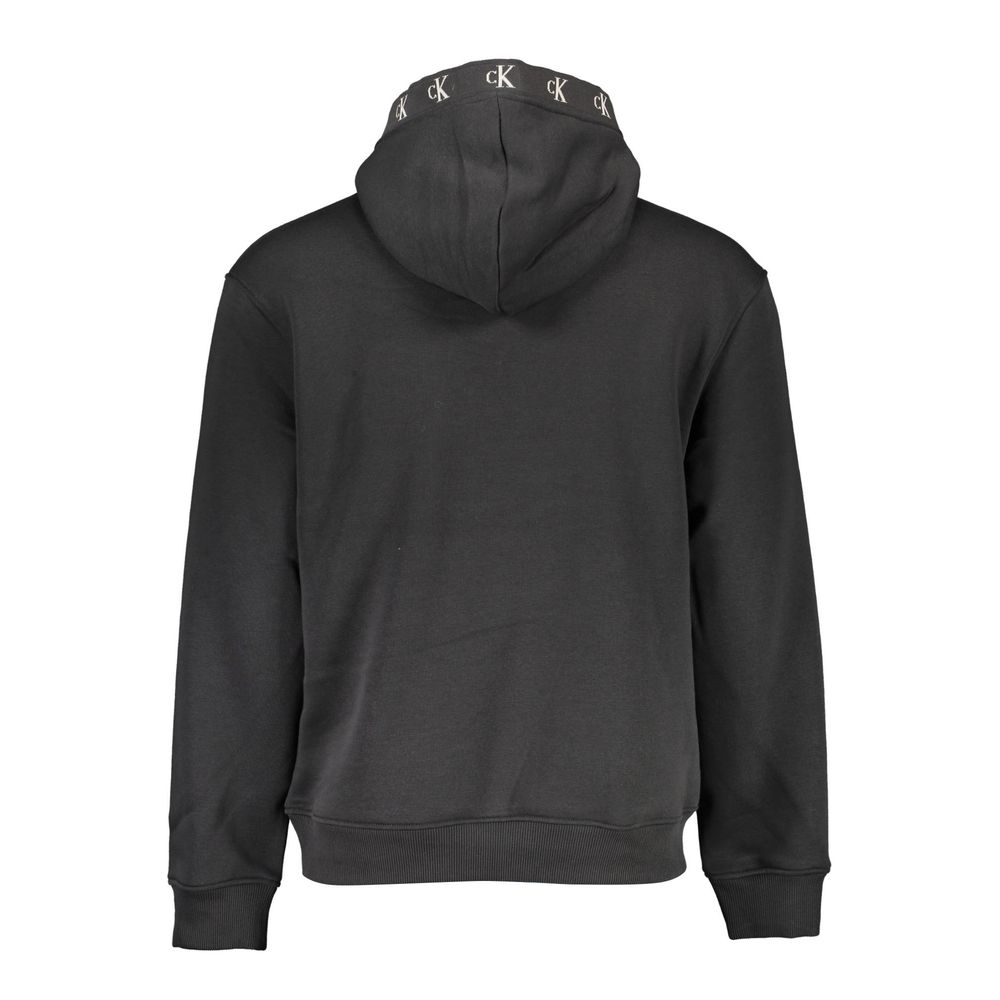 Calvin Klein Baumwoll-Sweatshirt in Schwarz