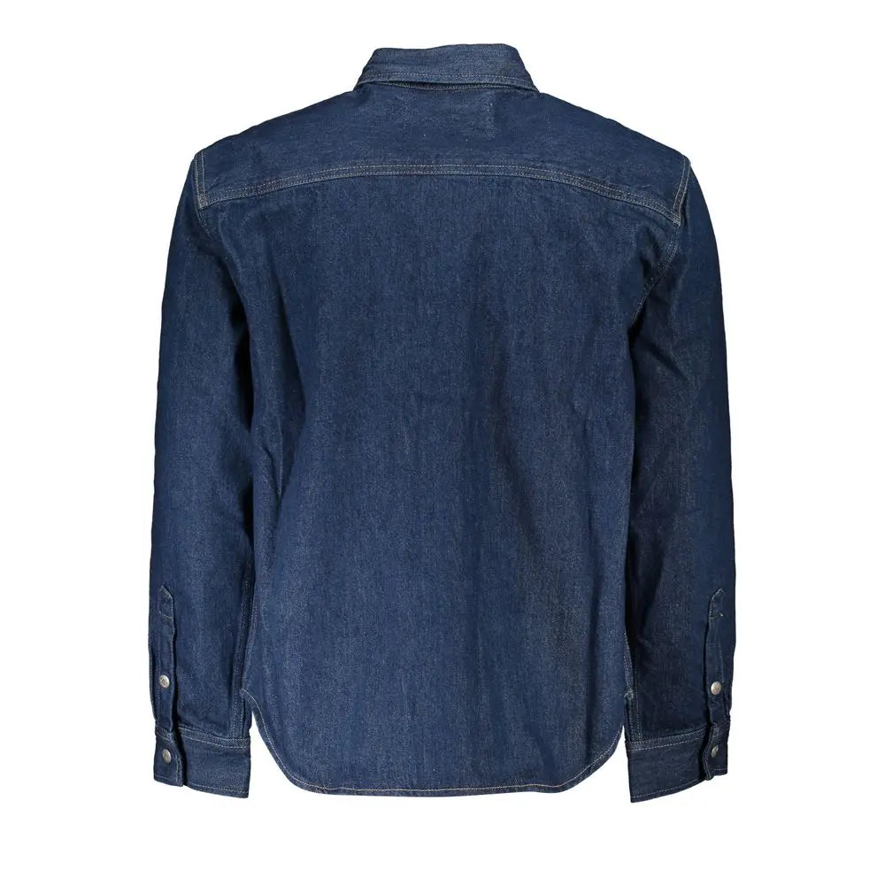 Calvin Klein Blaue Baumwolle Männer Jacke Calvin Klein