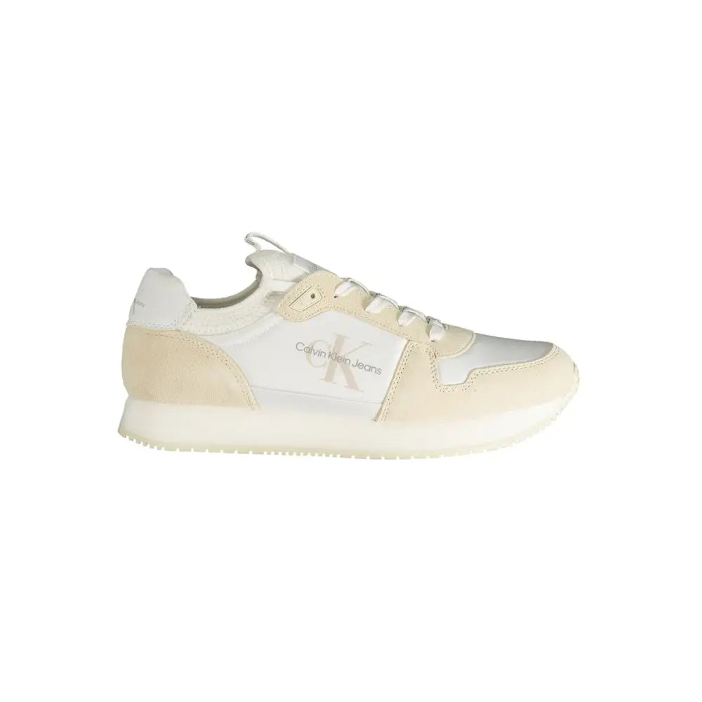 Calvin Klein Sneaker aus weißem Polyester Calvin Klein