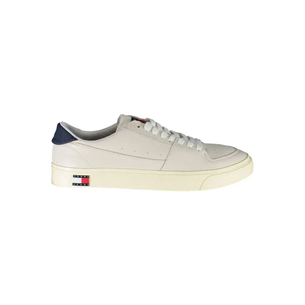 Tommy Hilfiger Weißes Leder Herren Sneaker Tommy Hilfiger