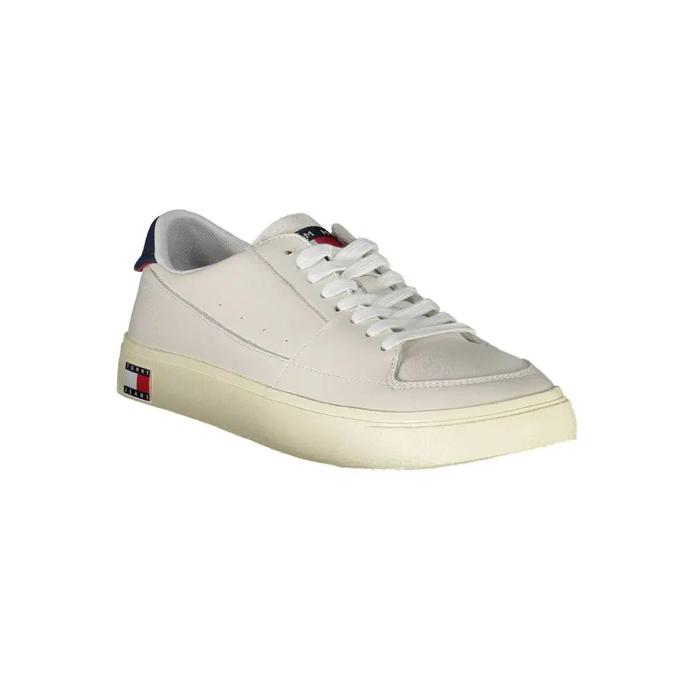 Tommy Hilfiger Weißes Leder Herren Sneaker Tommy Hilfiger