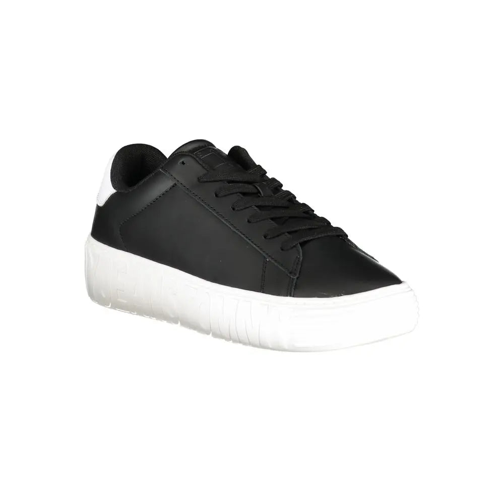 Tommy Hilfiger Schwarzer Polyethylen Herren Sneaker Tommy Hilfiger