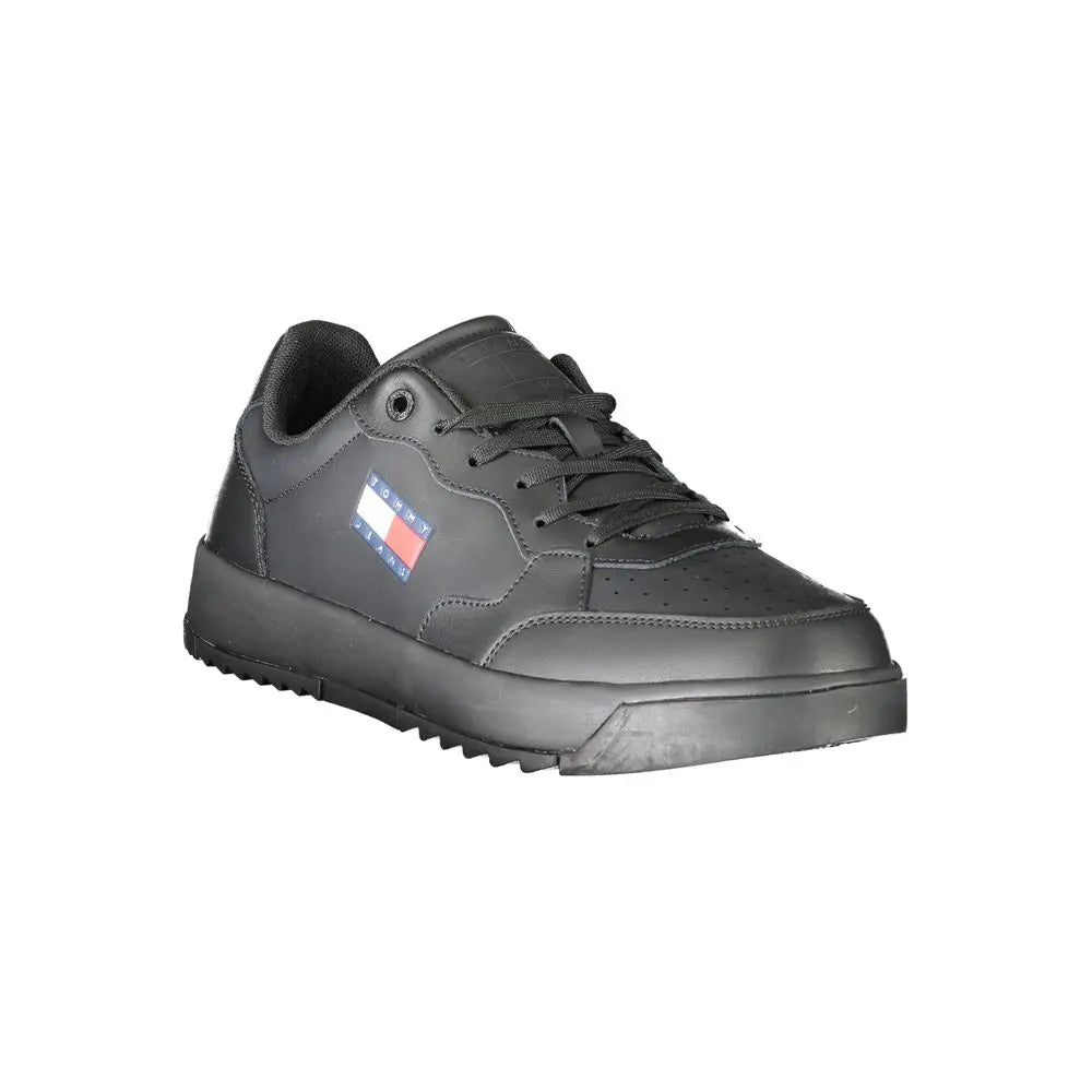 Tommy Hilfiger Schwarzer Polyethylen Herren Sneaker Tommy Hilfiger