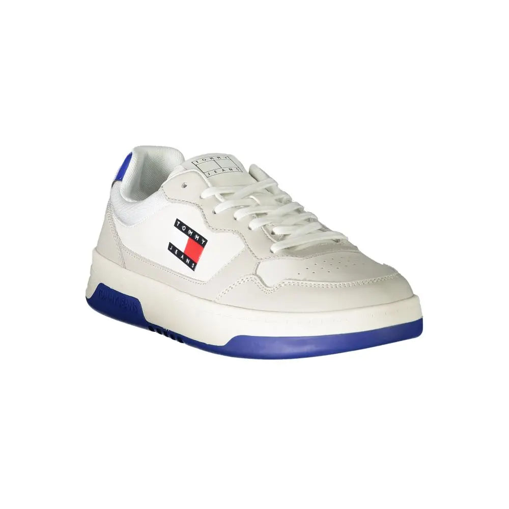 Tommy Hilfiger Weißes Leder Herren Sneaker Tommy Hilfiger