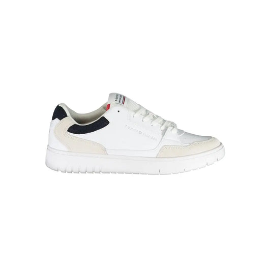 Tommy Hilfiger Weißes Polyethylen Herren Sneaker Tommy Hilfiger