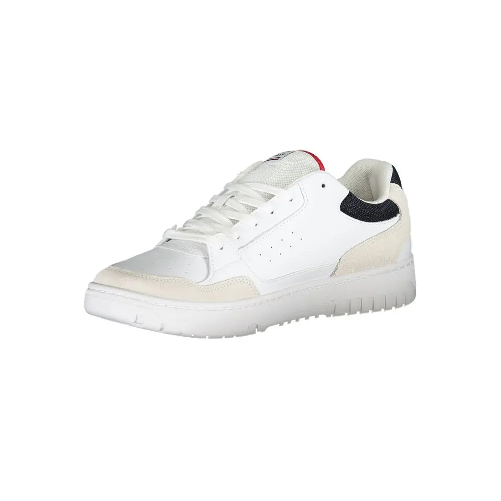Tommy Hilfiger Weißes Polyethylen Herren Sneaker Tommy Hilfiger