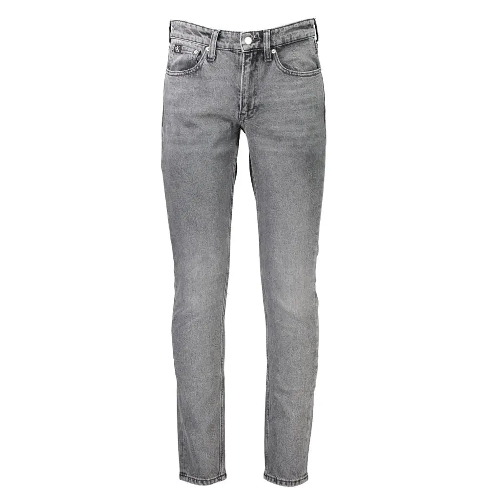 Calvin Klein Graue Baumwolle Männer Jeans Calvin Klein