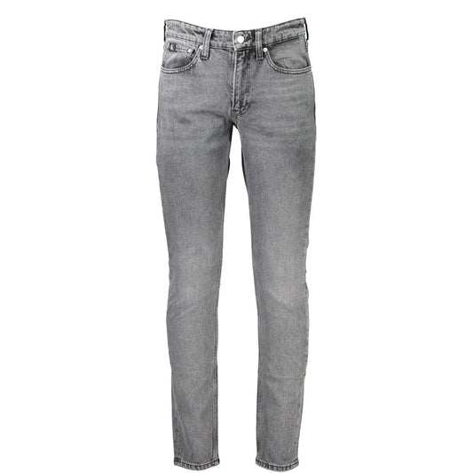 Calvin Klein Graue Baumwolle Männer Jeans Calvin Klein