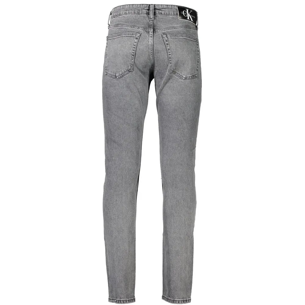 Calvin Klein Graue Baumwolle Männer Jeans Calvin Klein