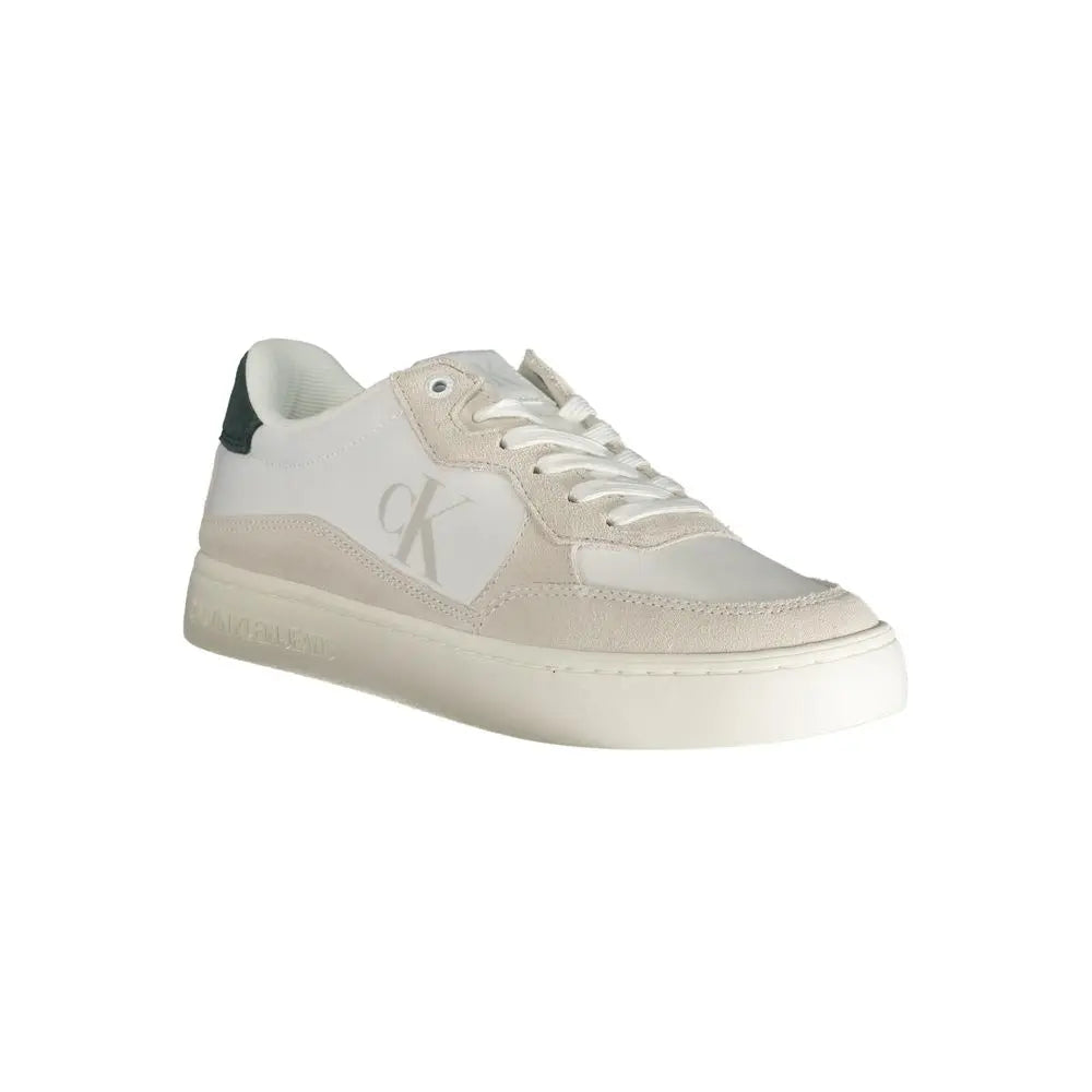 Calvin Klein Weißes Leder Herren Sneaker Calvin Klein