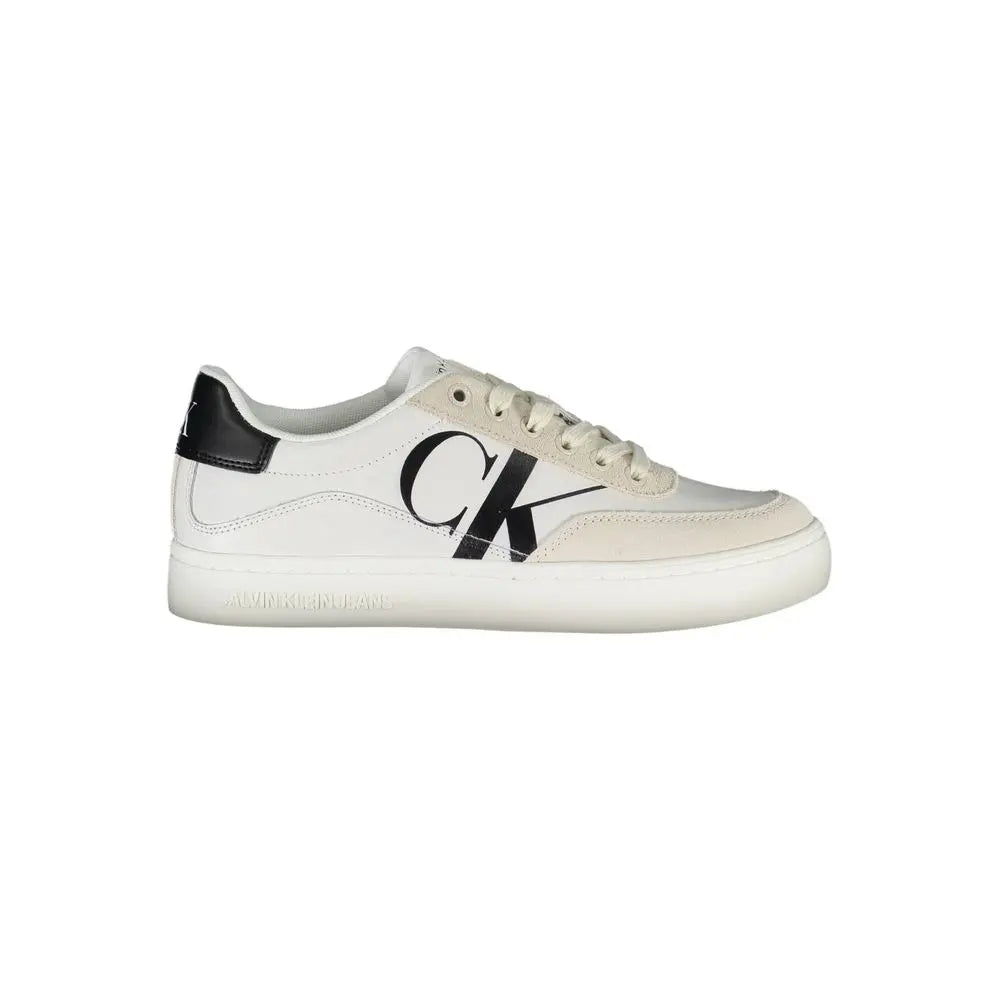 Calvin Klein Sneaker aus weißem Polyester Calvin Klein